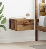 VidaXL Wandkastje Oud Hout 35 x 35 x 20 cm Bewerkt hout