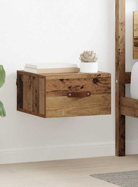 VidaXL Wandkastje Oud Hout 35 x 35 x 20 cm Bewerkt hout