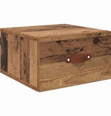 VidaXL Wandkastje Oud Hout 35 x 35 x 20 cm Bewerkt hout