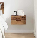 VidaXL Wandkastje Oud Hout 35 x 35 x 20 cm Bewerkt hout
