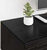 VidaXL TV-kast met lade Zwart eiken 150 x 36 x 30 cm Bewerkt hout