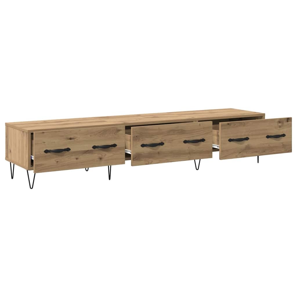 VidaXL TV-kast artisanaal eikenkleurig 150 x 36 x 30 cm Bewerkt hout