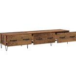 VidaXL TV-kast met lade Oud hout 150 x 36 x 30 cm Bewerkt hout