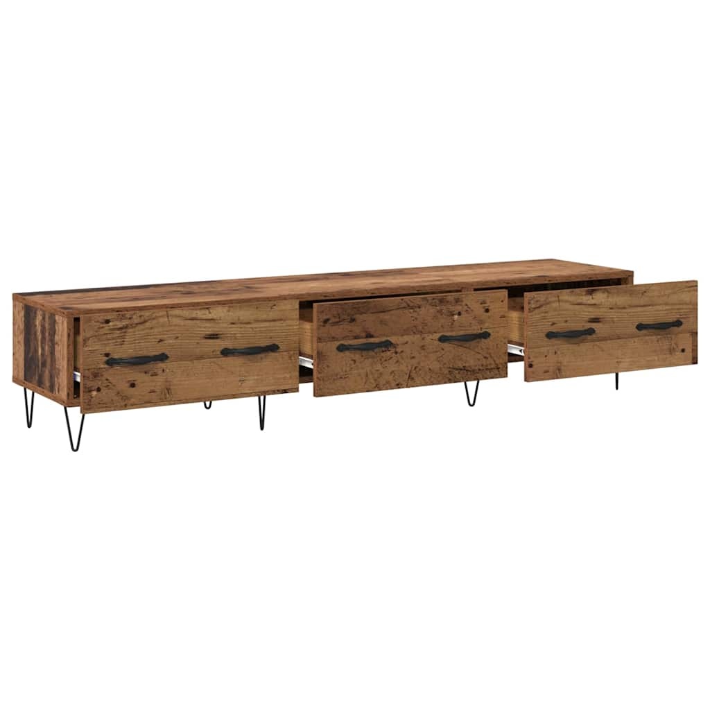 VidaXL TV-kast met lade Oud hout 150 x 36 x 30 cm Bewerkt hout