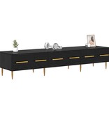 VidaXL TV-kast met lade Zwart Eiken 150 x 36 x 30 cm Bewerkt hout