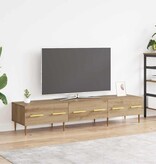 VidaXL TV-kast met lade Artisan Eiken 150 x 36 x 30 cm Bewerkt hout