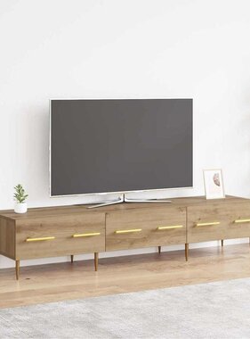 VidaXL TV-kast met lade Artisan Eiken 150 x 36 x 30 cm Bewerkt hout