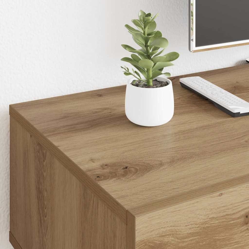 VidaXL TV-kast met lade Artisan Eiken 150 x 36 x 30 cm Bewerkt hout