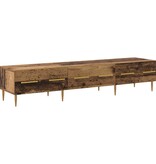 VidaXL TV-kast met lade Oud Hout 150 x 36 x 30 cm Bewerkt hout