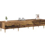 VidaXL TV-kast met lade Oud Hout 150 x 36 x 30 cm Bewerkt hout