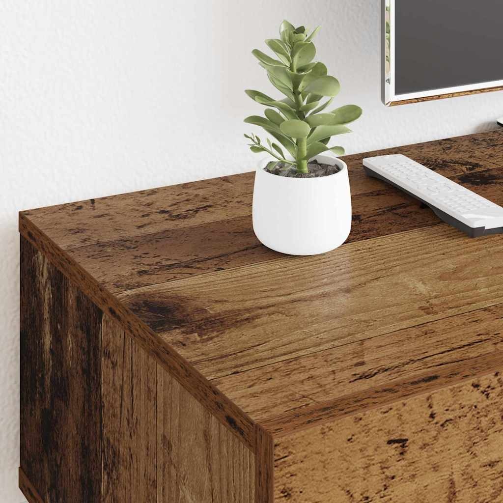 VidaXL TV-kast met lade Oud Hout 150 x 36 x 30 cm Bewerkt hout
