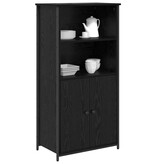 VidaXL Highboard Zwart Eiken 62 x 36 x 121,5 cm Bewerkt hout