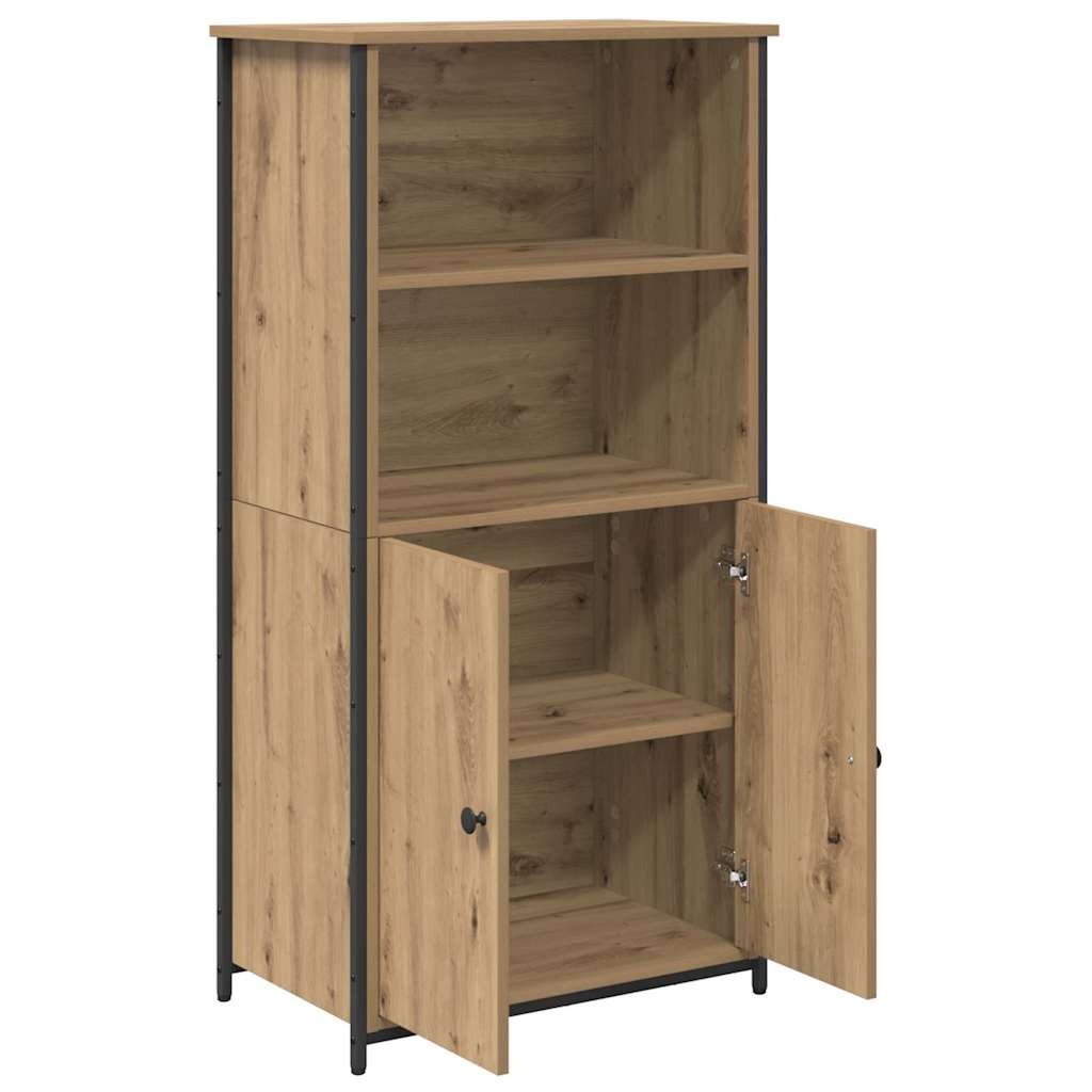 VidaXL Highboard Artisan Eiken 62 x 36 x 121,5 cm Bewerkt hout