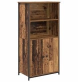 VidaXL Highboard Oud Hout 62 x 36 x 121,5 cm Bewerkt hout