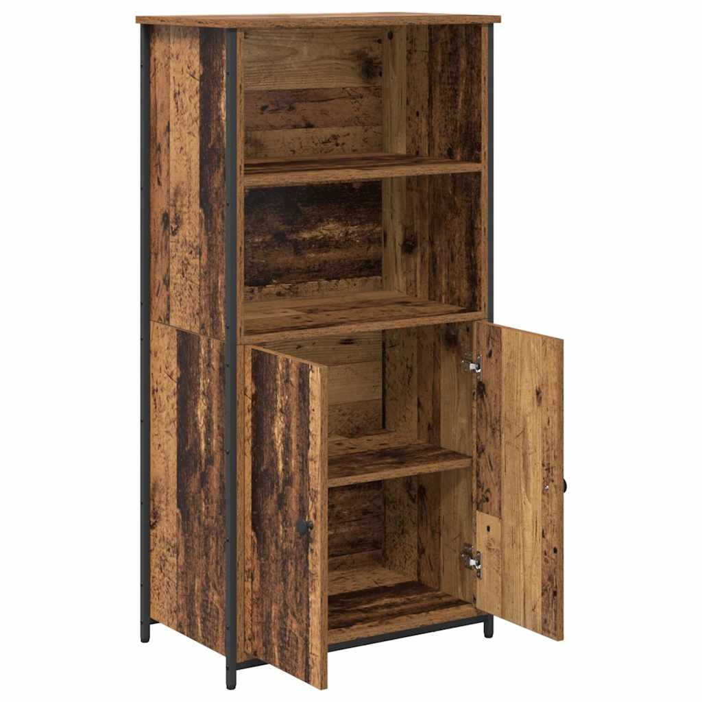 VidaXL Highboard Oud Hout 62 x 36 x 121,5 cm Bewerkt hout