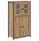 VidaXL Highboard Artisan Eiken 62 x 32 x 106,5 cm Bewerkt hout