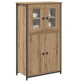 VidaXL Highboard Artisan Eiken 62 x 32 x 106,5 cm Bewerkt hout