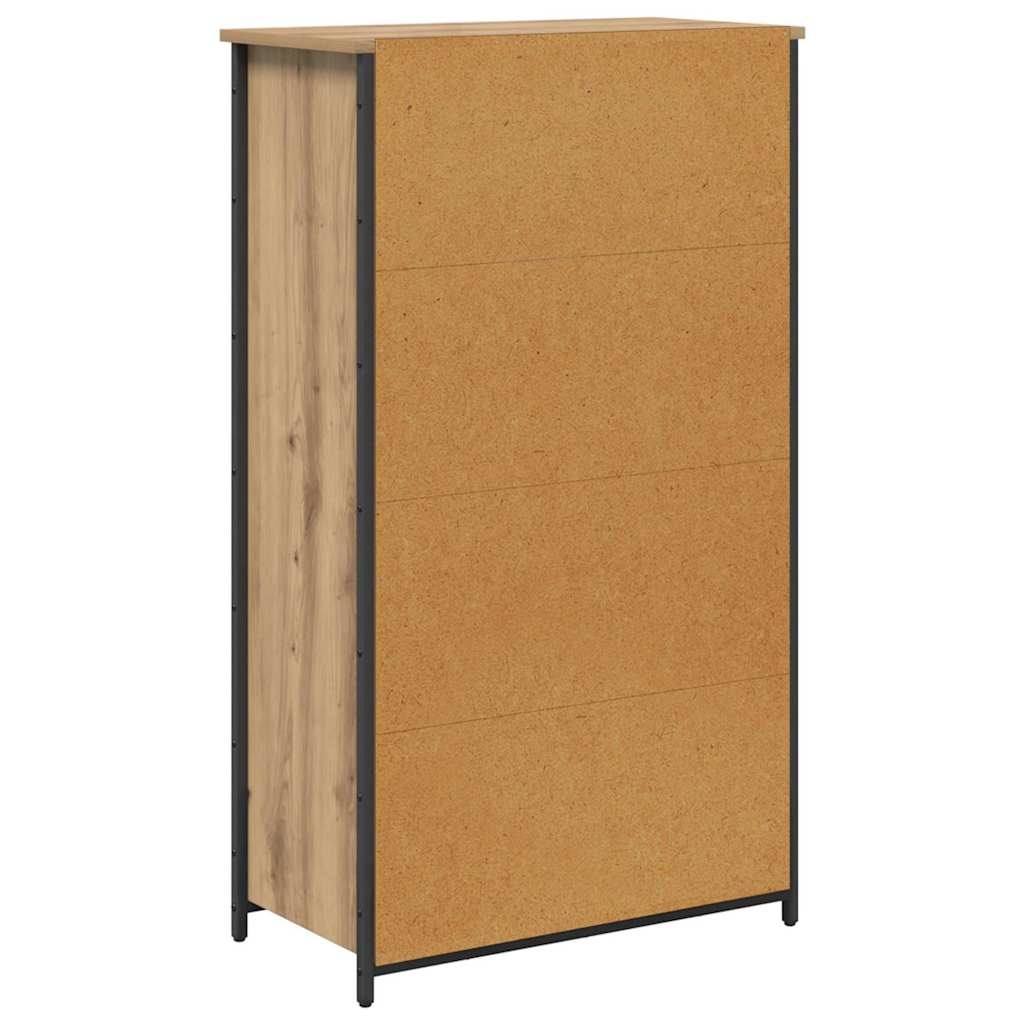 VidaXL Highboard Artisan Eiken 62 x 32 x 106,5 cm Bewerkt hout