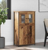 VidaXL Highboard Oud Hout 62 x 32 x 106,5 cm Bewerkt hout