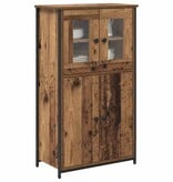 VidaXL Highboard Oud Hout 62 x 32 x 106,5 cm Bewerkt hout