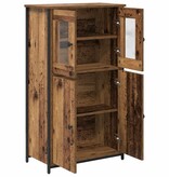 VidaXL Highboard Oud Hout 62 x 32 x 106,5 cm Bewerkt hout