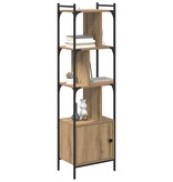 VidaXL Boekenkast Artisan Eiken 44,5 x 30 x 154,5 cm Bewerkt hout