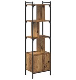 VidaXL Boekenkast Oud Hout 44,5 x 30 x 154,5 cm Bewerkt hout