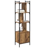 VidaXL Boekenkast Oud Hout 44,5 x 30 x 154,5 cm Bewerkt hout
