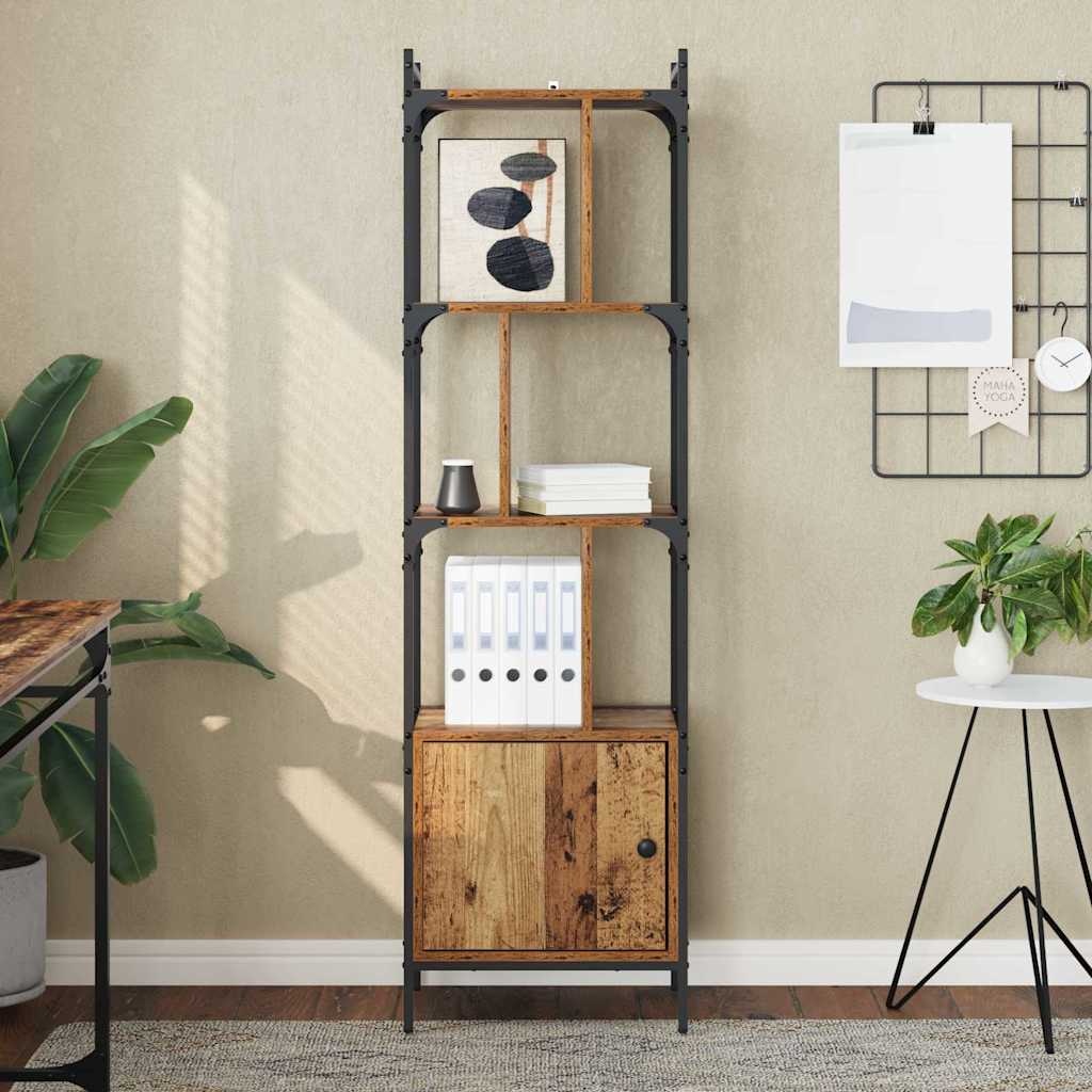 VidaXL Boekenkast Oud Hout 44,5 x 30 x 154,5 cm Bewerkt hout