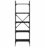 VidaXL Boekenkast Zwart Eiken 56 x 32 x 174 cm Bewerkt hout