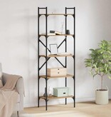 VidaXL Boekenkast Artisan Eiken 56 x 32 x 174 cm Bewerkt hout