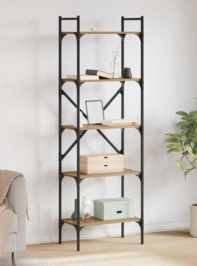 VidaXL Boekenkast Artisan Eiken 56 x 32 x 174 cm Bewerkt hout