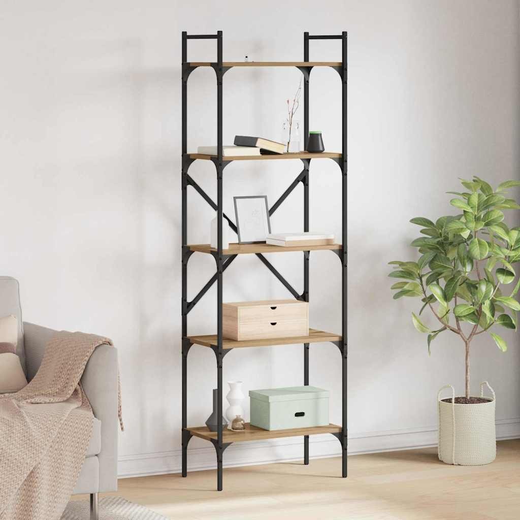 VidaXL Boekenkast Artisan Eiken 56 x 32 x 174 cm Bewerkt hout