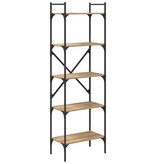 VidaXL Boekenkast Artisan Eiken 56 x 32 x 174 cm Bewerkt hout