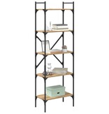 VidaXL Boekenkast Artisan Eiken 56 x 32 x 174 cm Bewerkt hout