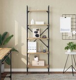 VidaXL Boekenkast Artisan Eiken 56 x 32 x 174 cm Bewerkt hout