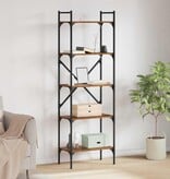 VidaXL Boekenkast Oud Hout 56 x 32 x 174 cm Bewerkt hout