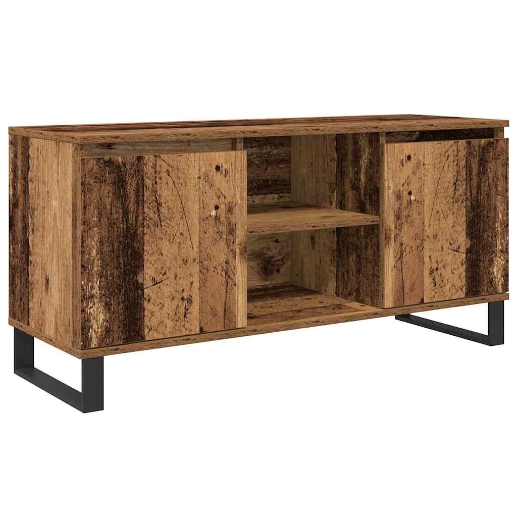 VidaXL TV-kast Oud Hout 104 x 35 x 50 cm Bewerkt hout