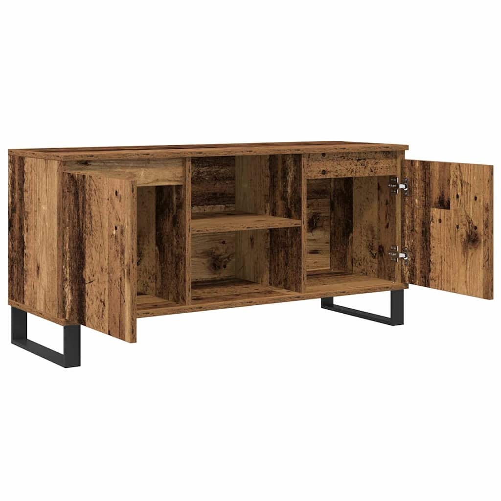 VidaXL TV-kast Oud Hout 104 x 35 x 50 cm Bewerkt hout