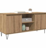 VidaXL TV-kast Artisan Eiken 104 x 35 x 50 cm Bewerkt hout