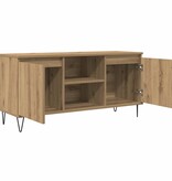 VidaXL TV-kast Artisan Eiken 104 x 35 x 50 cm Bewerkt hout