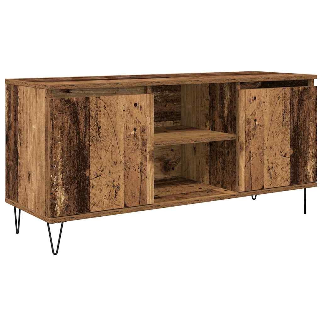 VidaXL TV-kast Oud Hout 104 x 35 x 50 cm Bewerkt hout