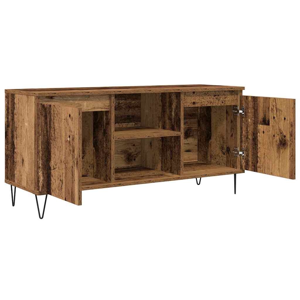 VidaXL TV-kast Oud Hout 104 x 35 x 50 cm Bewerkt hout