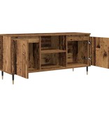 VidaXL TV-kast Oud Hout 104 x 35 x 50 cm Bewerkt hout