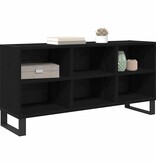 VidaXL TV-kast Zwart Eiken 103,5 x 30 x 50 cm Bewerkt hout