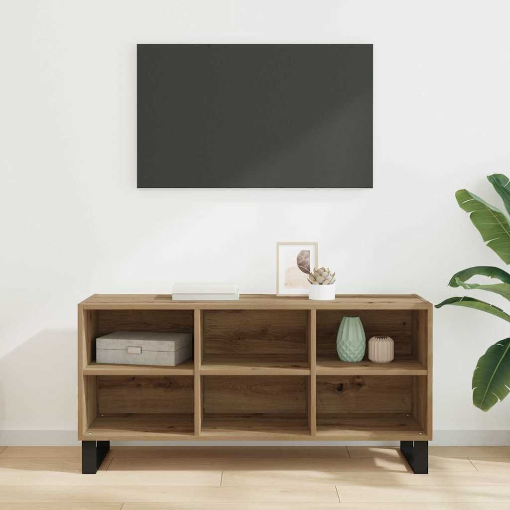 VidaXL TV-kast Artisan Eiken 103,5 x 30 x 50 cm Bewerkt hout