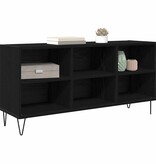 VidaXL TV-kast Zwart Eiken 103,5 x 30 x 50 cm Bewerkt hout