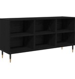 VidaXL TV-kast Zwart Eiken 103,5 x 30 x 50 cm Bewerkt hout