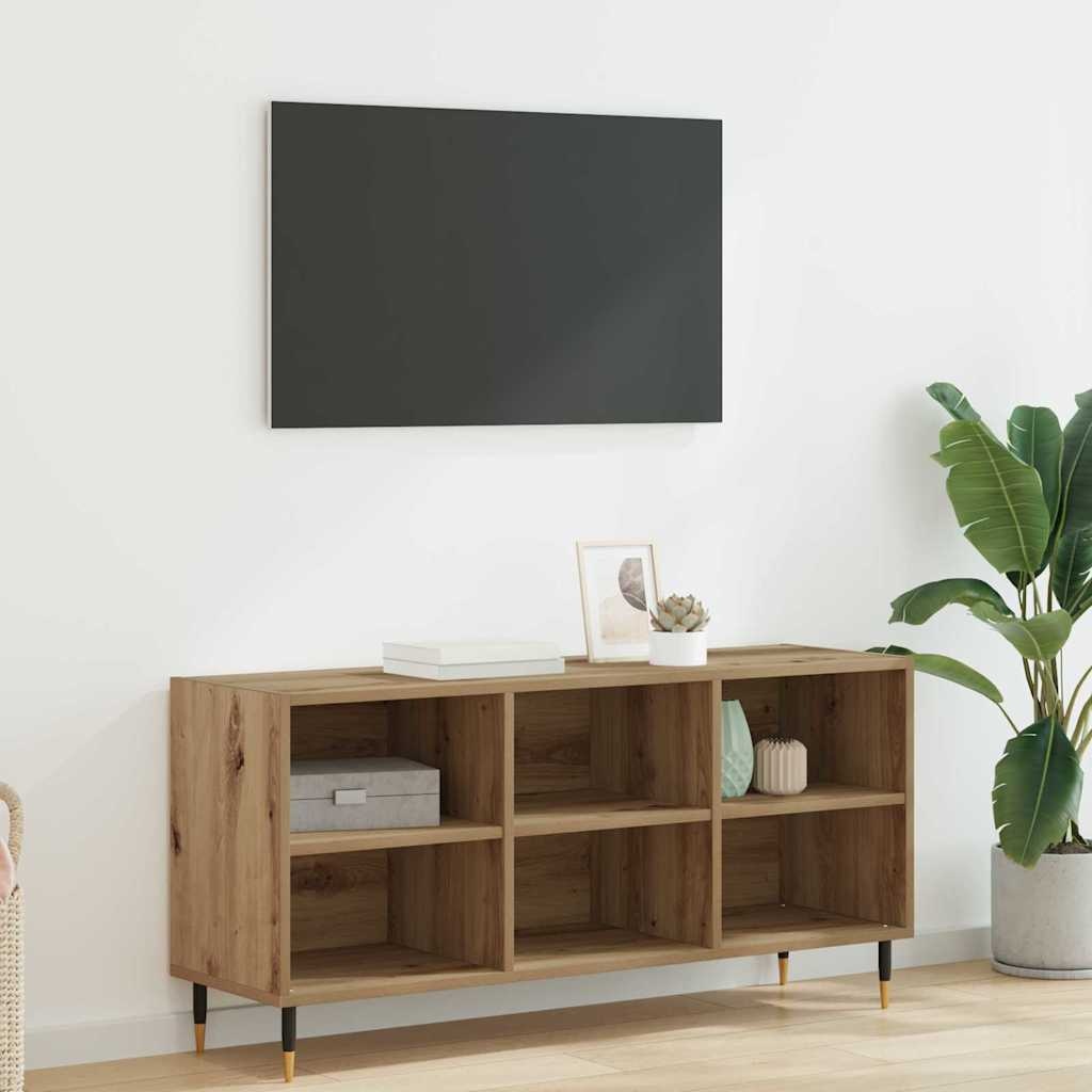 VidaXL TV-kast Artisan Eiken 103,5 x 30 x 50 cm Bewerkt hout