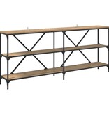 VidaXL Wandtafel met plank Artisan Eiken 180 x 30 x 75 cm Bewerkt hout